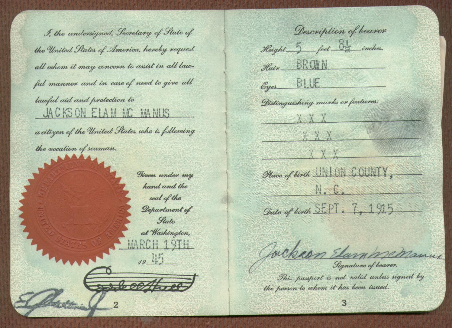 c1/d visa seaman's uk Seaman's Passport